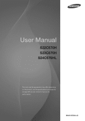 Samsung S23C570H User Manual Ver.1.0 (English)