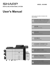 Sharp MX-M905 MX-M905 User Manual
