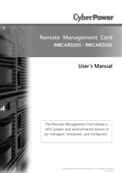CyberPower RMCARD305TAA User Manual 1