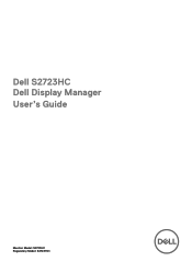 Dell S2723HC Monitor Display Manager Users Guide