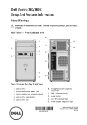 Dell Vostro 260s Setup and Features Information Tech Sheet