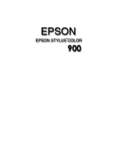 Epson Stylus COLOR 900G Printer Basics