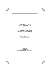 ASRock G41MH/USB3 User Manual
