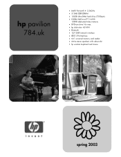 HP Pavilion 700 HP Pavilion Desktop PC - (English) 784.uk Product Datasheet and Product Specifications