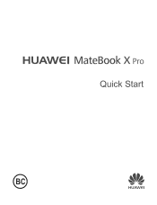 Huawei MateBook X Pro 2020 Quick Start Guide