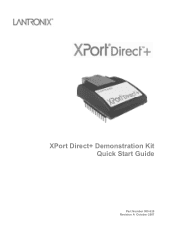 Lantronix XPort Direct XPort Direct+ - Quick Start Guide
