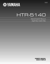 Yamaha HTR-5140 Owner's Manual