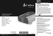 Cobra CPI 2590 CPI 2590 - English