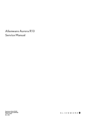 Dell Alienware Aurora R13 Service Manual
