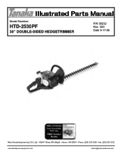 Tanaka HTD-2530PF Parts List