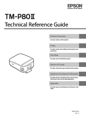 Epson Mobilink TM-P80II Technical Reference Guide
