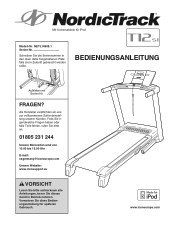 NordicTrack T12 Si Cwl Treadmill German Manual