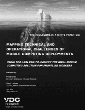 Panasonic Toughbook 52 Mapping Technical and Operational Challenges of Mobile Computing Deployments