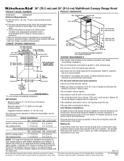 KitchenAid KXD4636YSS Dimension Guide