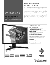 ViewSonic VP2765-LED VP2765-LED Datasheet Low Res (English, US)