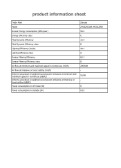 Zanussi ZHC62653XA Product information sheet