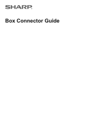 Sharp BP-50M26 Box Connector Guide