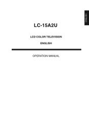 Sharp LC-15A2U LC-15A2U Operation Manual
