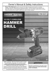 Harbor Freight Tools 62419 User Manual