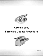 Konica Minolta KIP 800 Color Series KIPFold 2800 Firmware Update Procedure