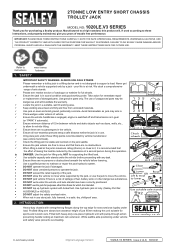 Sealey 1020LEO Instruction Manual