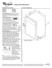 Whirlpool WDF510PAYD Dimension Guide