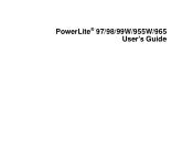 Epson PowerLite 955W User Manual