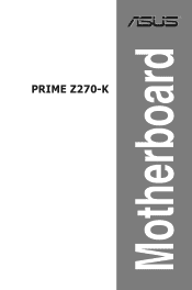 Asus PRIME Z270-K PRIME Z270-K Users manual English