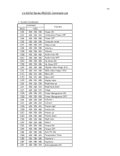 Canon LV-X2 Command List