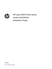 HP Latex 2700 Installation Guide 1
