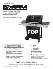 Kenmore 464311009 Use and Care Guide