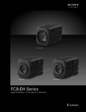 Sony FCBEH3400 Product Brochure (FCBEH Series)