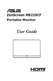 Asus ZenScreen MB229CF User Guide