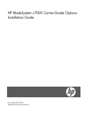 HP Integrity BL870c HP BladeSystem c7000 Carrier-Grade Options Installation Guide