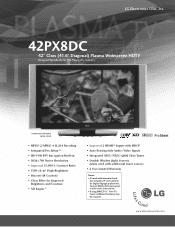 LG 42PX8DC Brochure