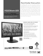 ViewSonic VG2236wm-LED VG2236wm-LED Datasheet Hi Res (English, US)