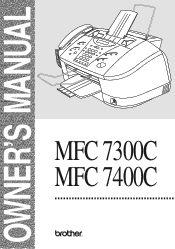 Brother International MFC-7400C Users Manual - English