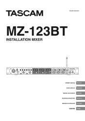 TASCAM MZ-123BT Owners Manual