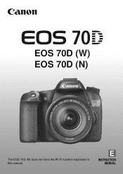 Canon EOS 70D Operation Manual