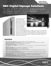 NEC P403-PC Specification Brochure