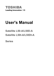 Toshiba Satellite L50t-A PSKLAC-02G007 Users Manual Canada; English