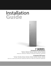 Viking 30inch Fully Integrated All Refrigerator Installation Instructions