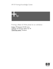 HP Z2100 HP Designjet Z2100 Printing Guide [EFI Designer Edition RIP] - Printing in Black & White [Windows]