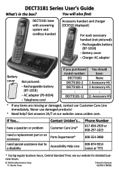 Uniden DECT3181-2 English Owners Manual