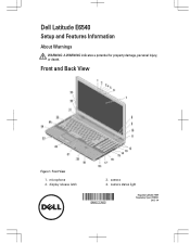 Dell Latitude E6540 Setup and Features Information Tech Sheet