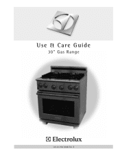 Electrolux E30GF74GPS Use and Care Manual