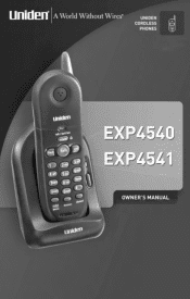 Uniden EXP4541 English Owners Manual