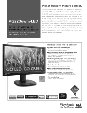 ViewSonic VG2236wm-LED VG2236wm-LED Datasheet Low Res (English, US)