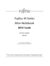 Fujitsu M2010 M2010 BIOS Guide
