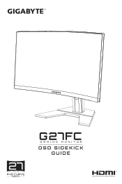 Gigabyte G27FC OSD Sidekick User Guide